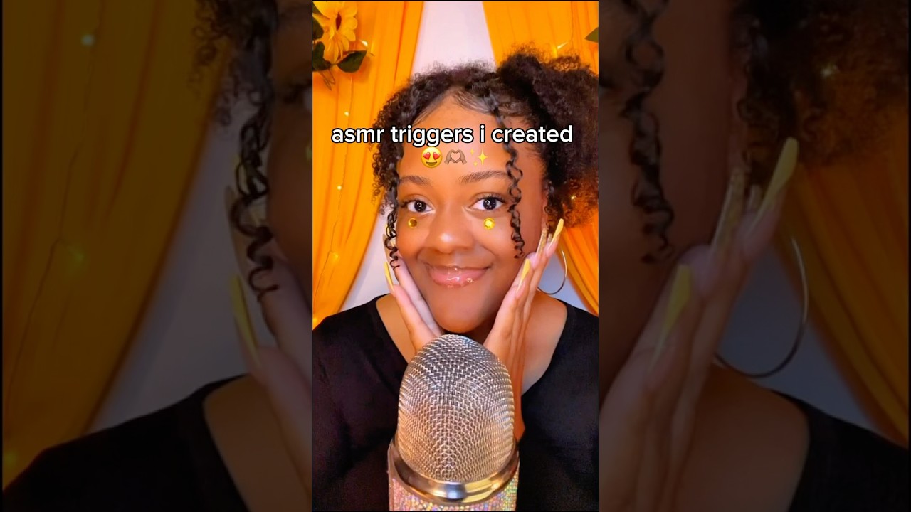 asmr triggers i created 😍👀✨ #asmr #shorts