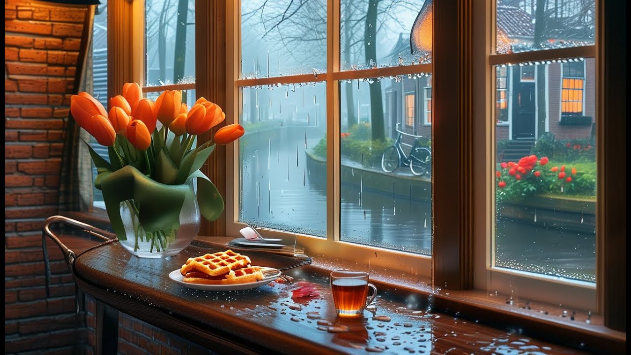 Regenachtige Middag 🌧️ Jazz Piano om te Relaxen en Studeren