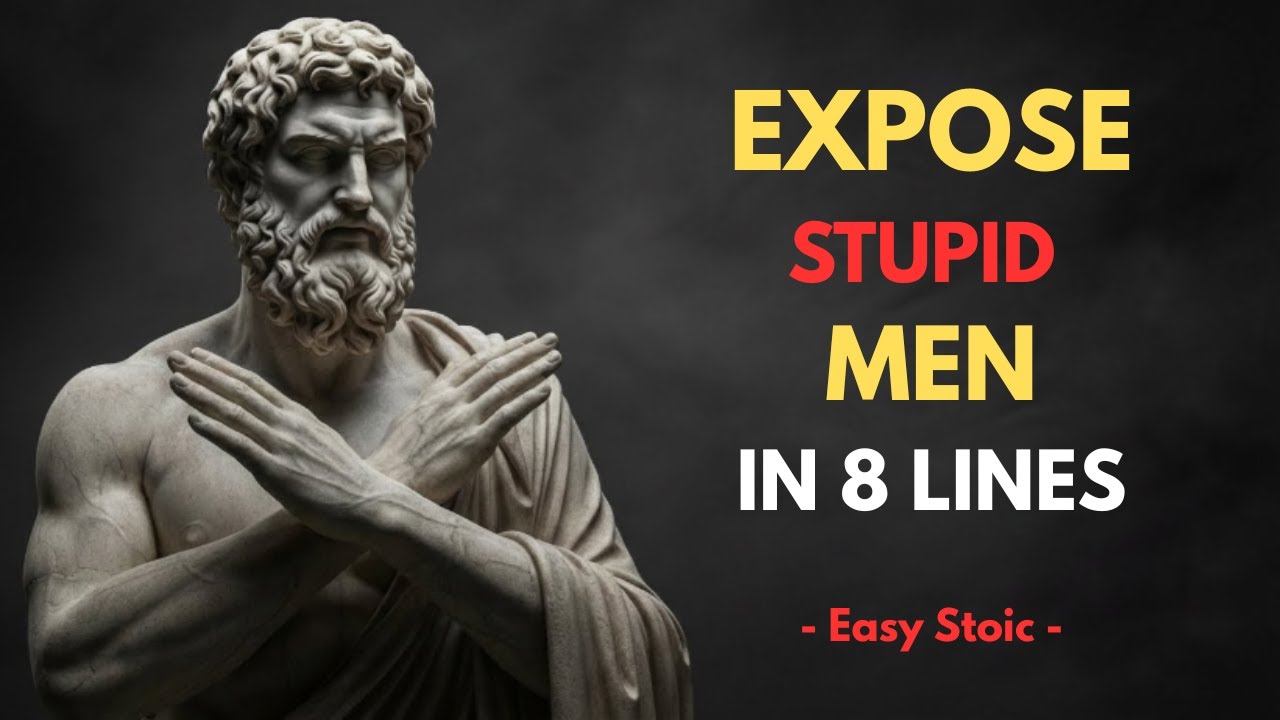 8 Lines That EXPOSE a STUPID Man Instantly | Stoicism