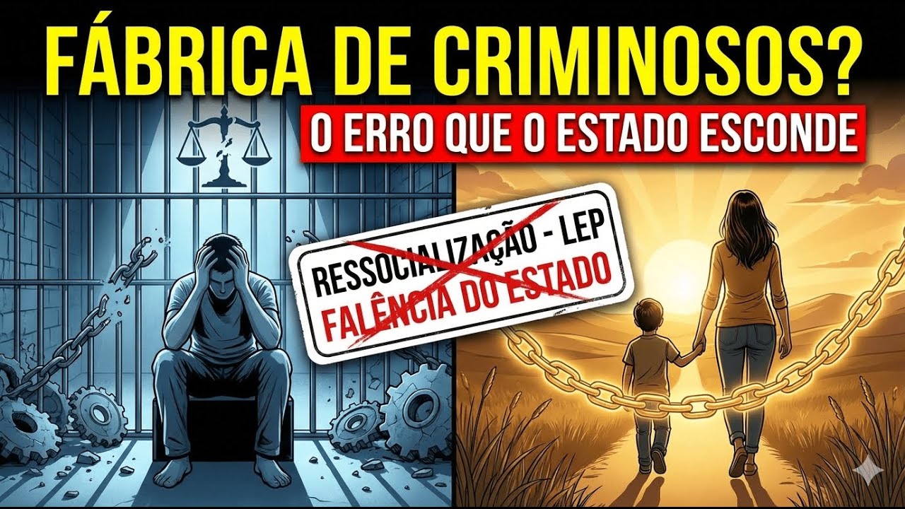 FÁBRICA DE CRIMINOSOS: O erro do Estado que destrói a ressocialização! 🛑
