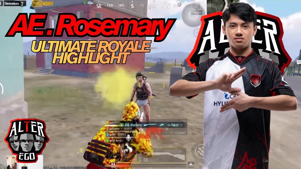 AE.Rosemary Ultimate Royale Highlights PUBGM #12