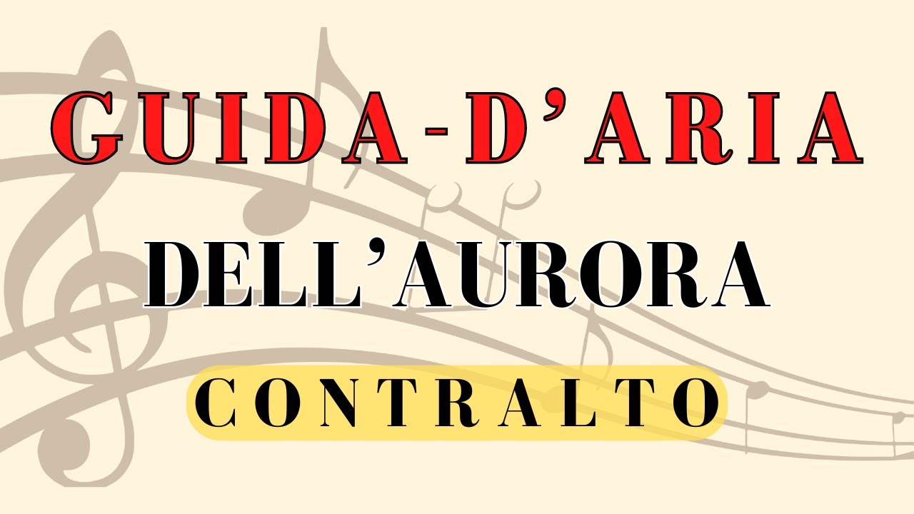 Guida/D'Aria - Dell'aurora tu sorgi più bella, alto part