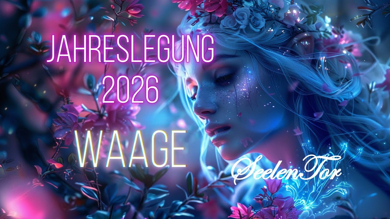 Jahreslegung 2026 Sternzeichen WAAGE ♎Dein volles Potenzial🩷🪽#sternzeichen #waage #horoskop 