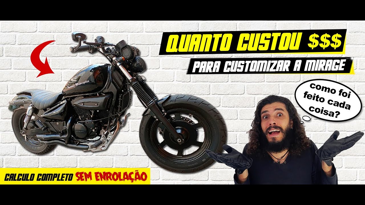 Kasinski Mirage 250 CUSTOMIZADA | QUANTO CUSTOU e COMO FOI FEITO as Customizações da Mirage 250?