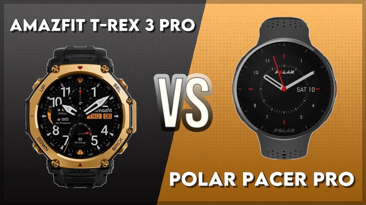 Amazfit T-Rex 3 Pro vs Polar Pacer Pro Comparison