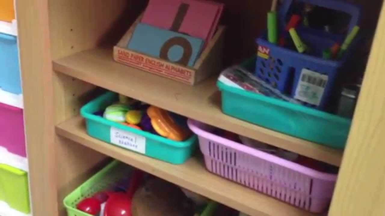 How to set up a Montessori-inspired shelf at home for younger toddlers?!