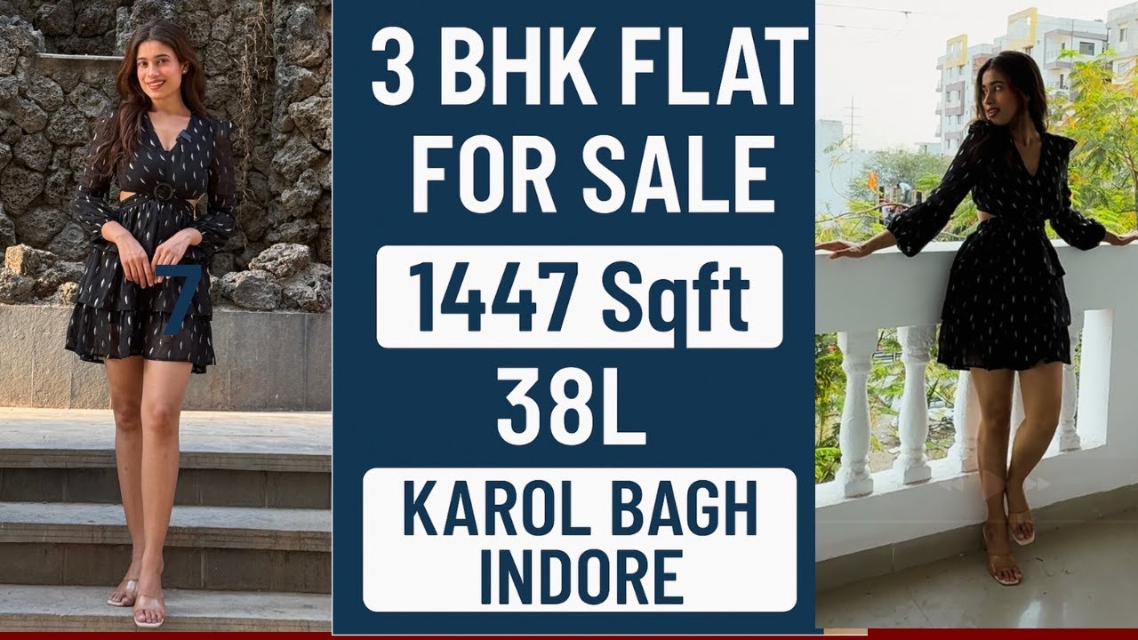 3 BHK Flat for Sale in Karol Bagh, Indore | Near Aurobindo Hospital, Bhawrasla | Flat in Indore