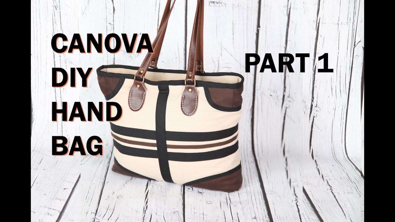 Canova 1, boat top zip, Pockets, leather handle / DIY Bag Vol 24A