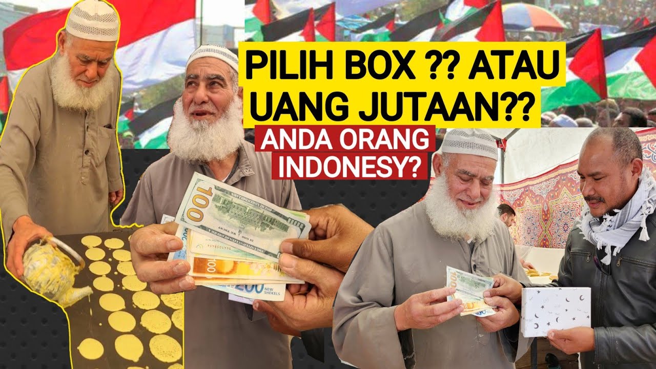 LANSIA PALESTINA DAGANG KUE DITAWARI BOX MISTERI ATAU UANG JUTAAN?