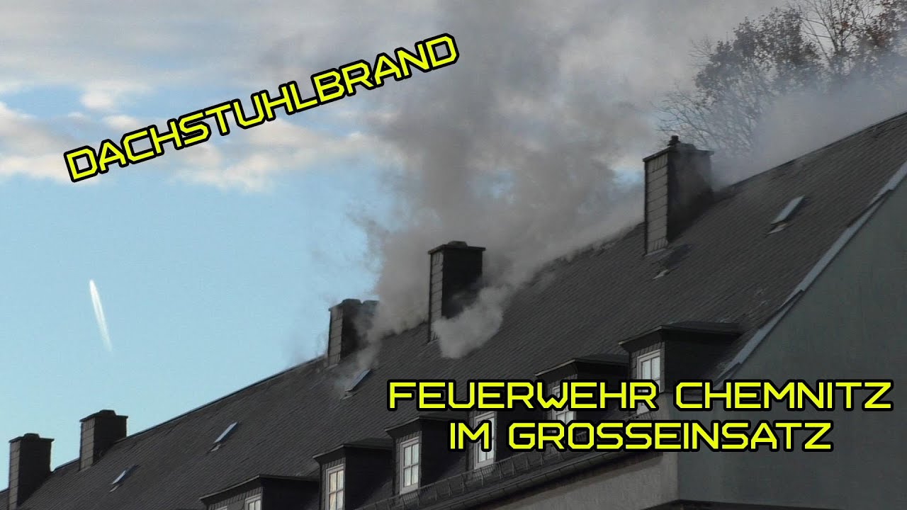 Dachstuhlbrand in Mehrfamilienhaus!| Brand 4 in Chemnitz-Altendorf