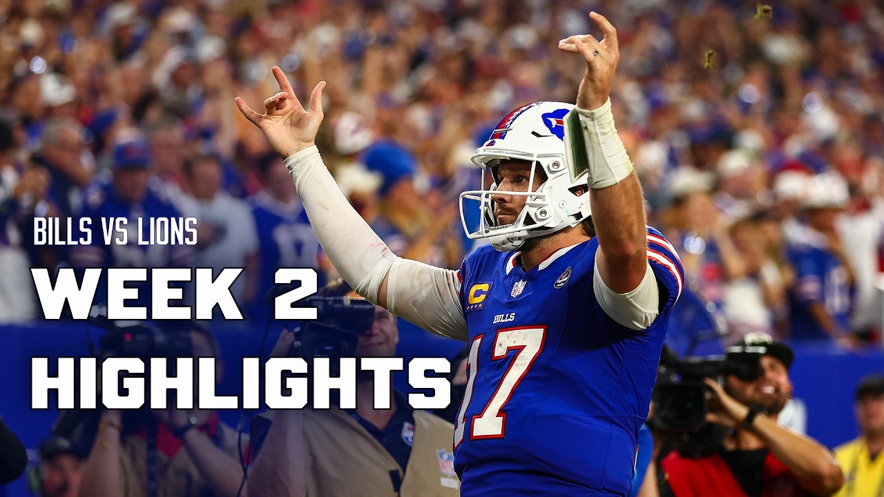 Bills vs. Lions Highlights | Josh Allen scores 5 TDs in HISTORIC home opener