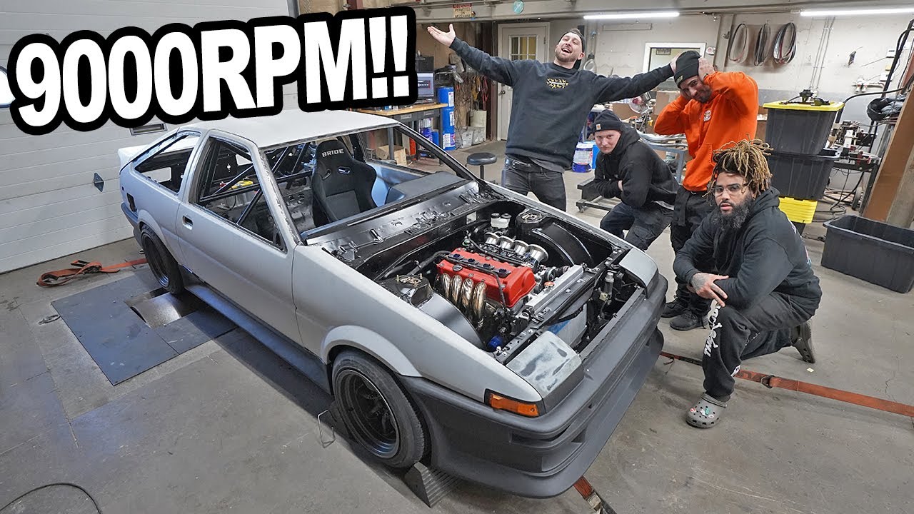 AE86 с заменой K ПОРАЗИЛ НАС на динамометре!