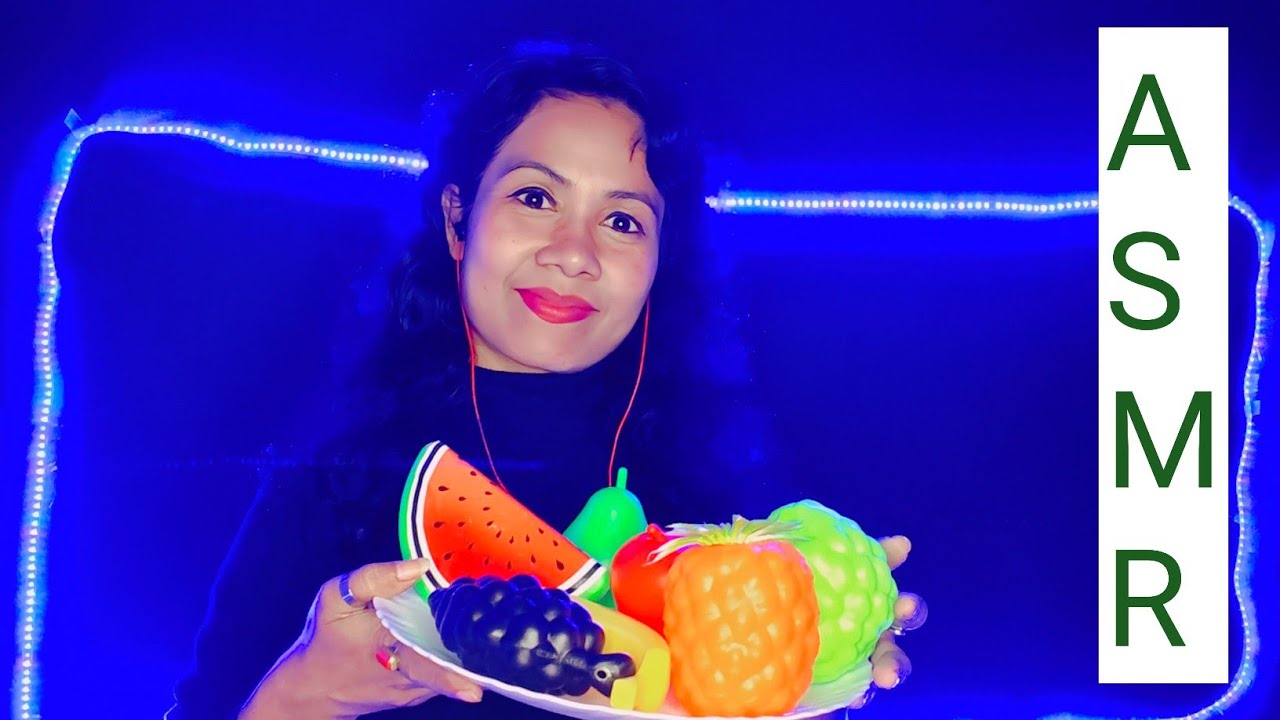 Asmr| asmr eating fake fruits| mouth sounds (personal attention)
