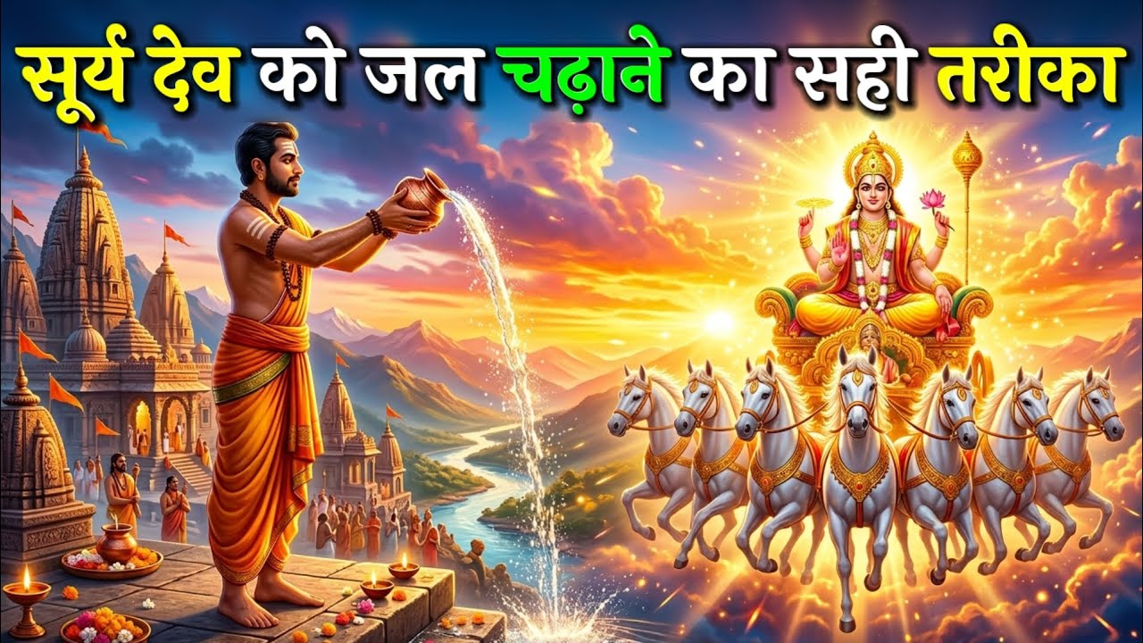 सूर्य देव को जल चढ़ाने का सही तरीका | Surya Dev Ko Jal Kaise Chadhaye | Surya Arghya Vidhi #sunday