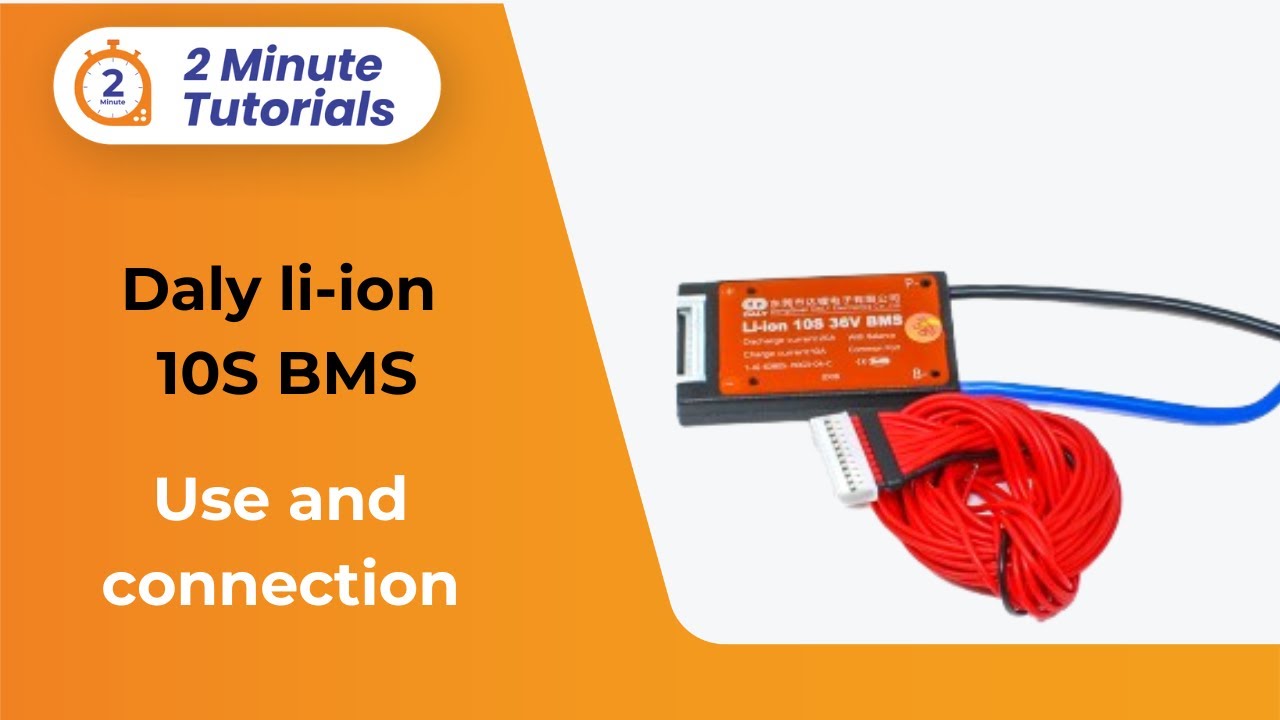 Daly Li-ion 10S BMS - Connection & Use | Robu’s Two Minute Tutorial | Robu.in