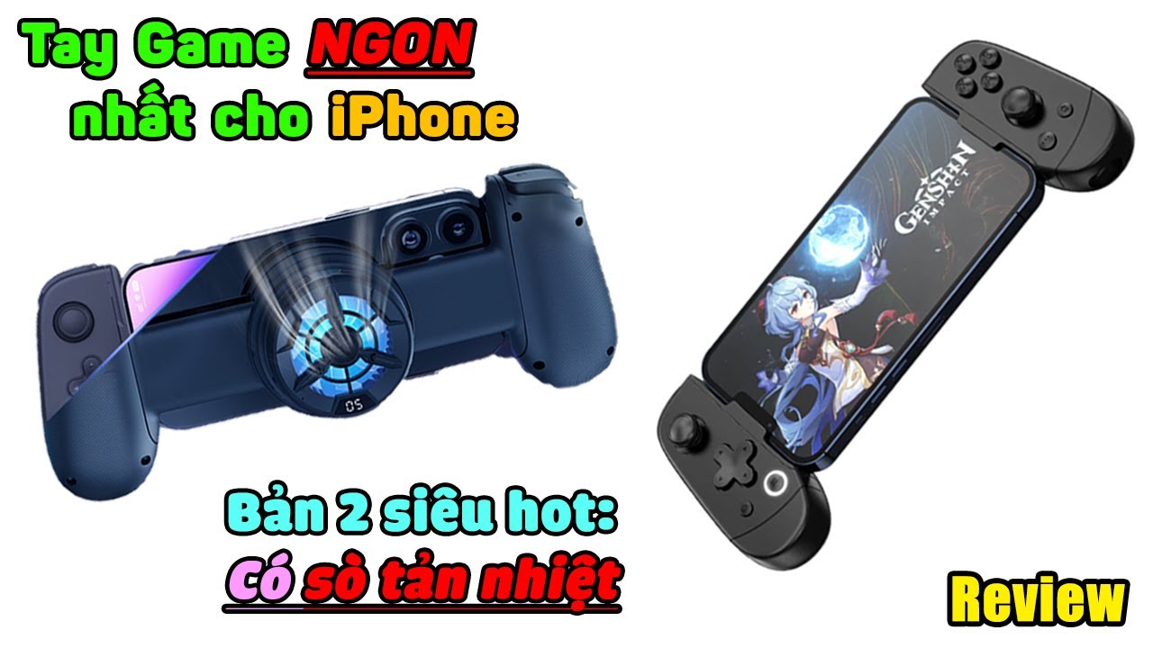 Tay cầm chơi game NGON nhất cho iPhone (bản mới có sò tản nhiệt) | Leadjoy M1 New