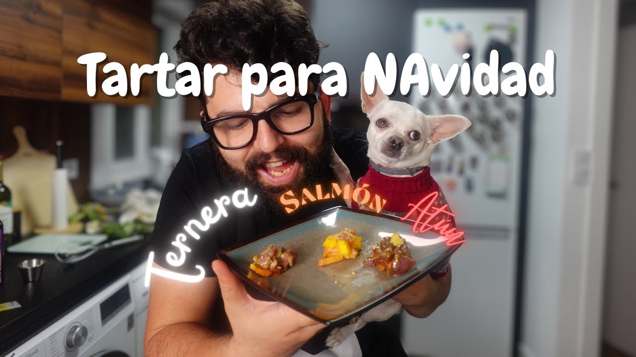 3 TARTARES DE LUJO para Navidad (Ternera, Salmón y Atún) | Minicalendario de Adviento #1