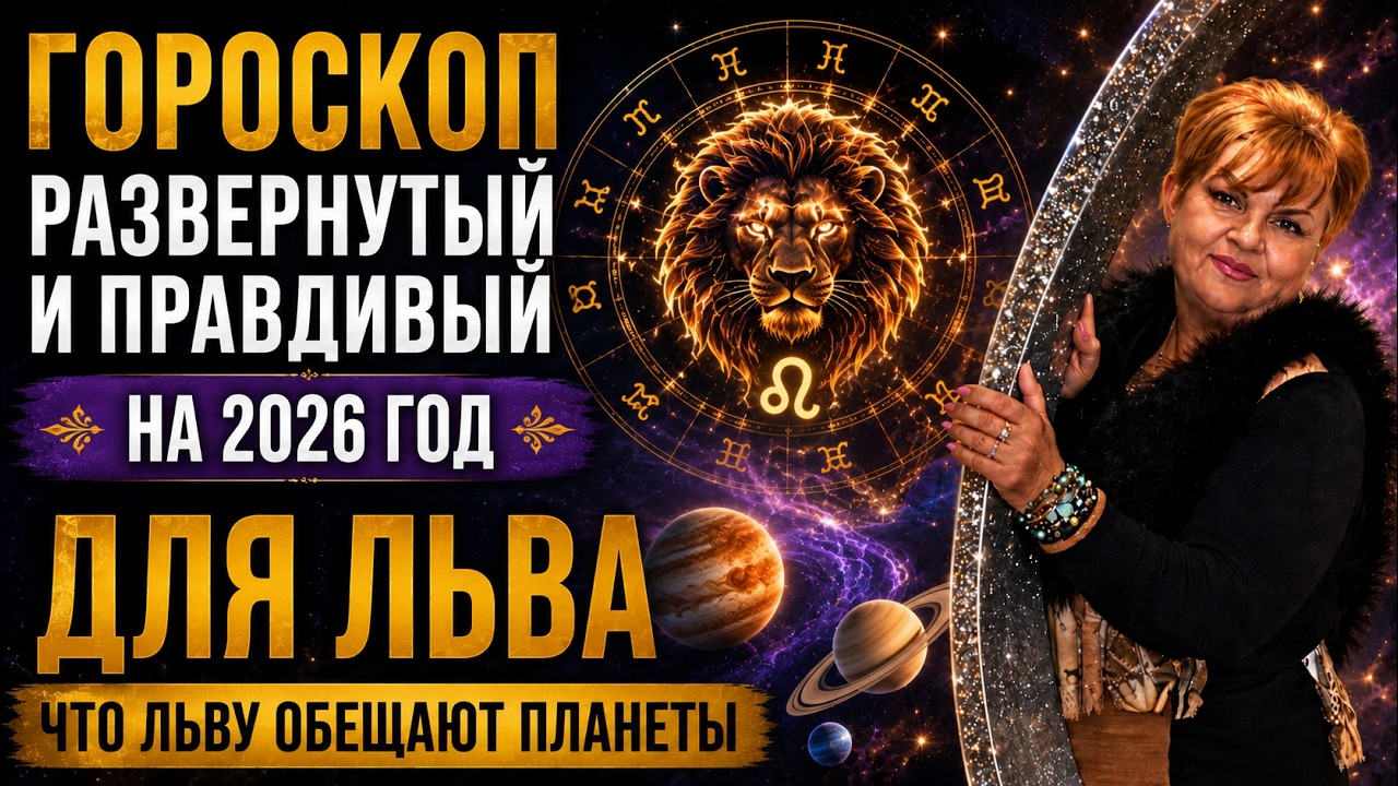 ГОРОСКОП РАЗВЕРНУТЫЙ И ПРАВДИВЫЙ НА 2026 ГОД ДЛЯ ЛЬВА. ЧТО ЛЬВУ ОБЕЩАЮТ ПЛАНЕТЫ