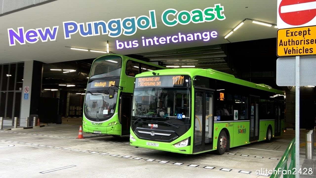 Buses at New Punggol Coast Bus Interchange, Singapore 2026