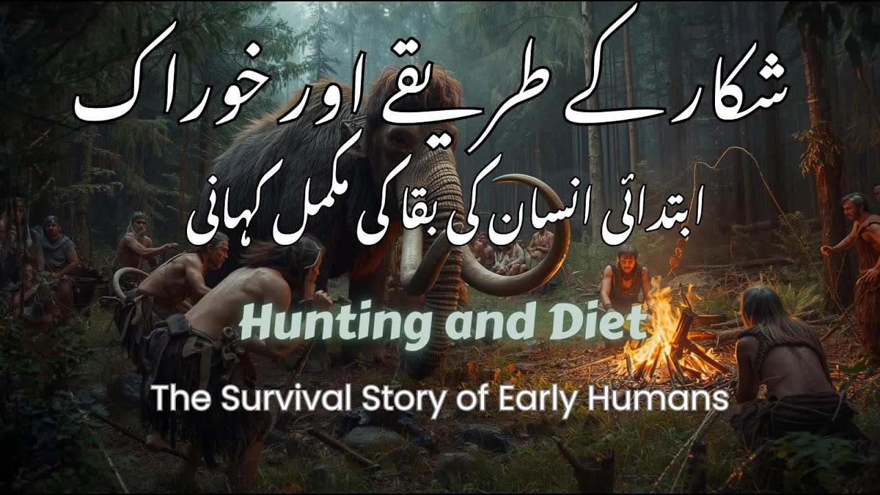 شکار کے طریقے اور خوراک | ابتدائی انسان کی بقا کی مکمل کہانی -- The Survival Story of Early Humans