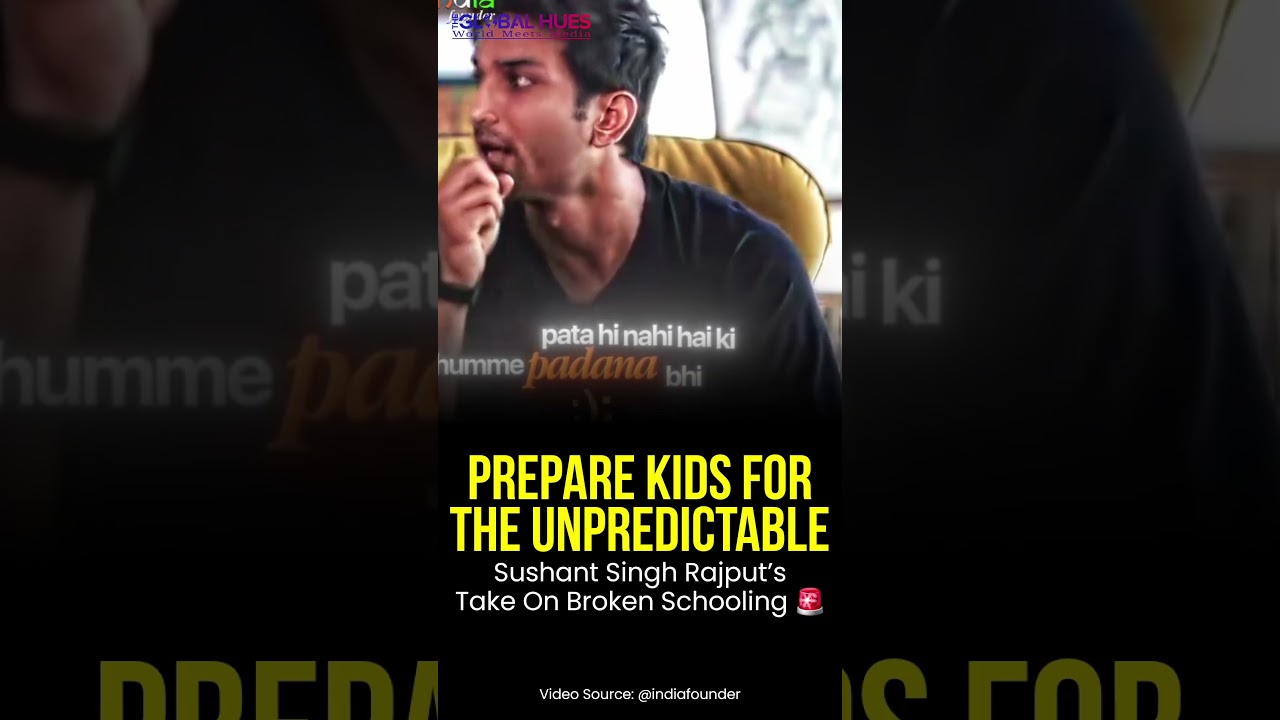 Prepare #kids for the #unpredictable #sushantsinghrajput Take on #broken #schooling🚨 #studentprotest