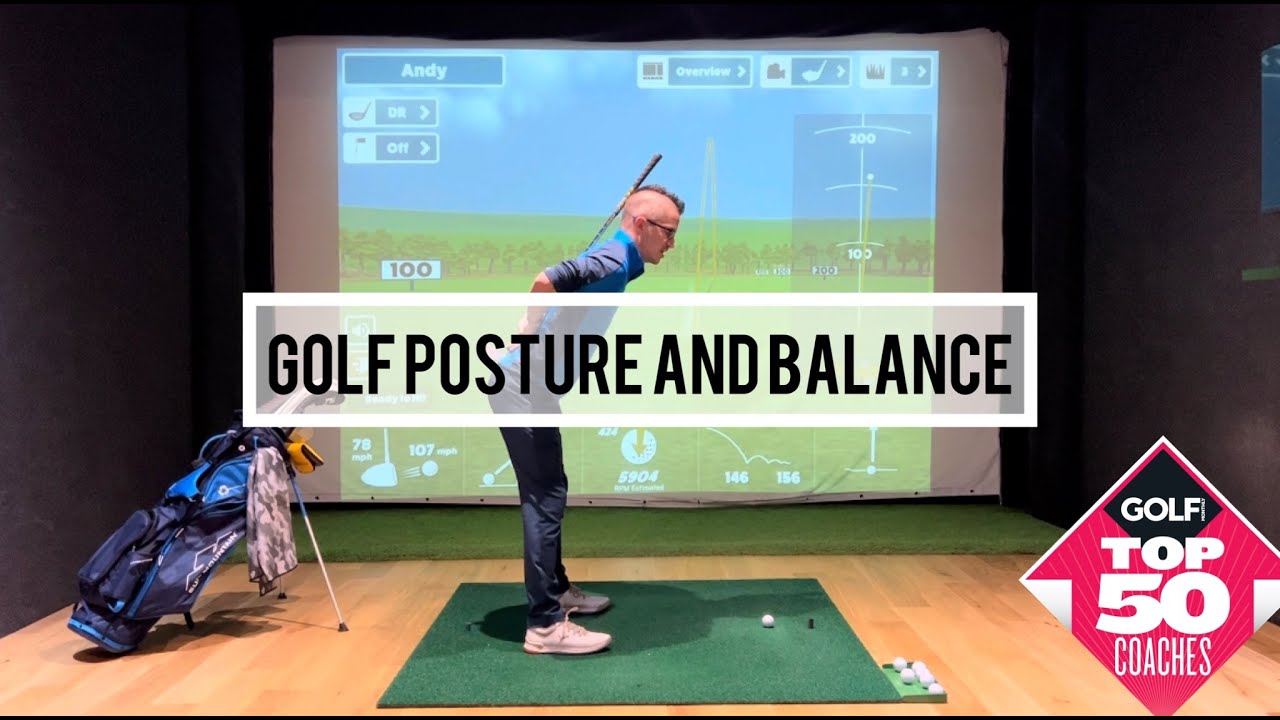 Golf posture and balance. 2 keys to a sound address position