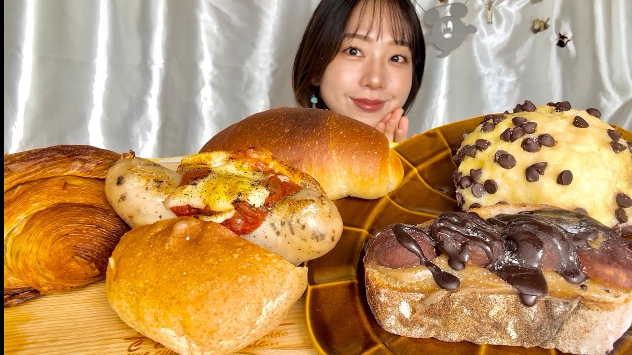 【咀嚼音/ASMR】パン屋さんのパンを食べる動画🥐🍞🥐〜パン欲大爆発〜【eating sounds】