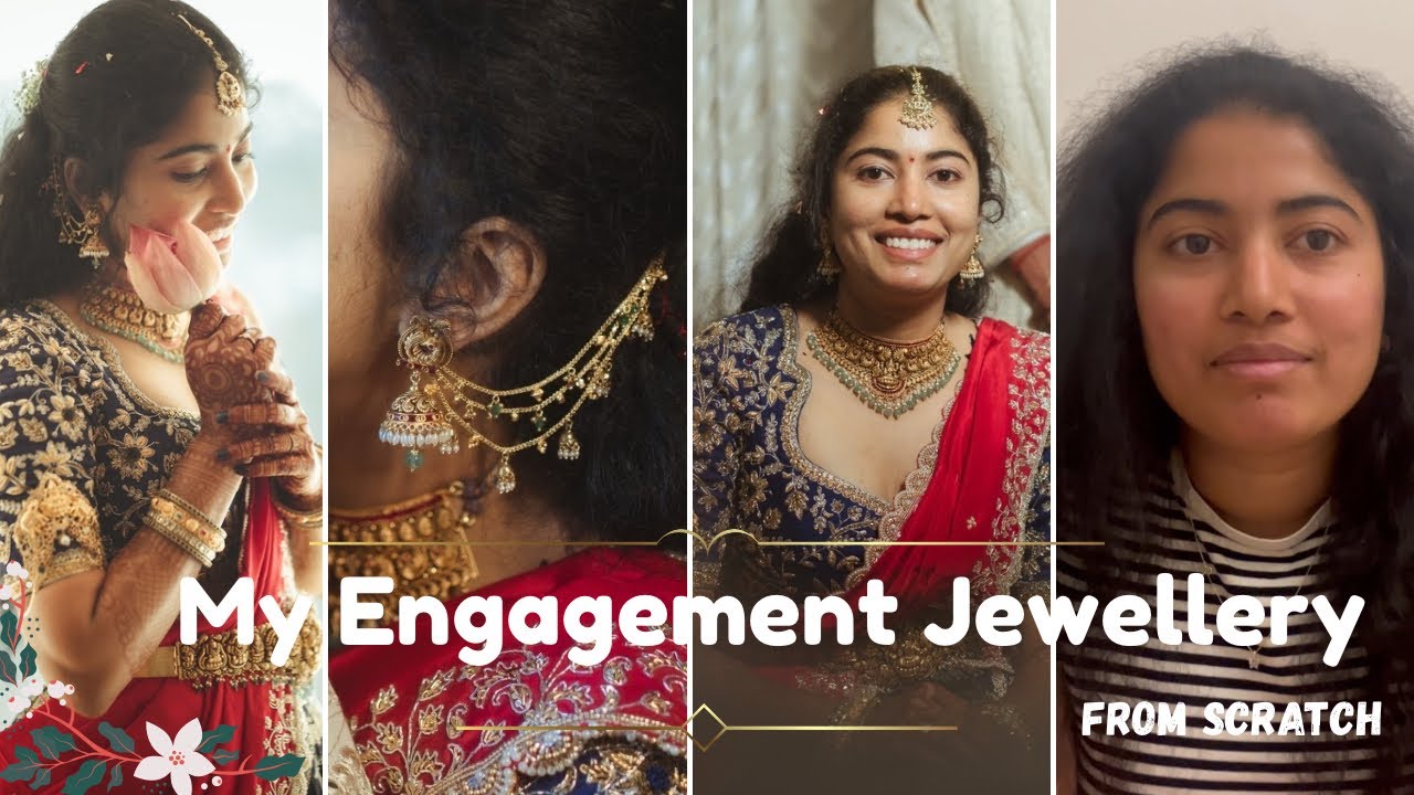 My Engagement Jewellery From Scratch 🧡ll Choker ll Earnings ll Maang Tika || Khazana Jewellery 