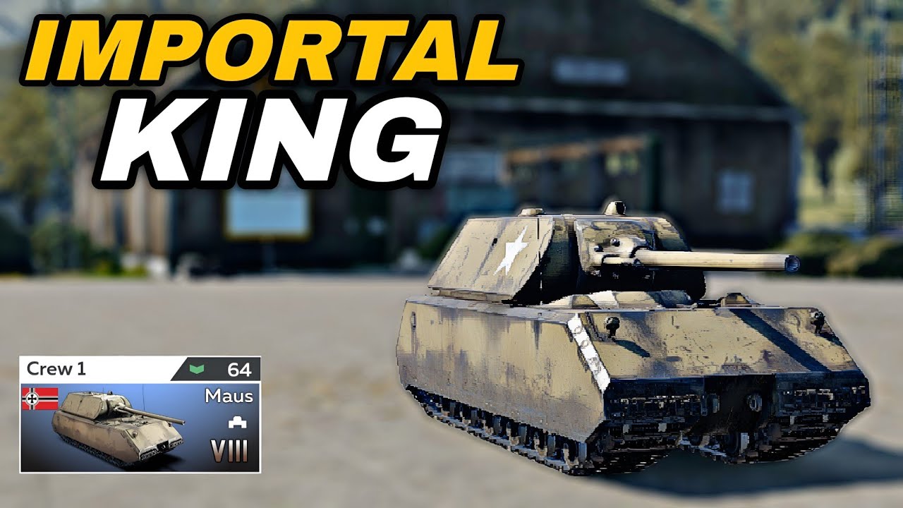 IMPORTAL King MAUS - 9 KiLLS in War Thunder Mobil 
