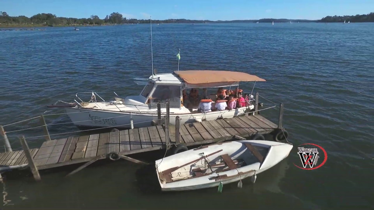 OLHA QUE O DRONE FILMOU no BARCO wanzam fpv