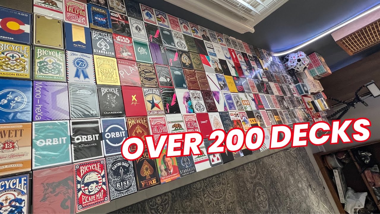MY CRAZY PLAYING CARD COLLECTION // 200 PLUS DECKS!!