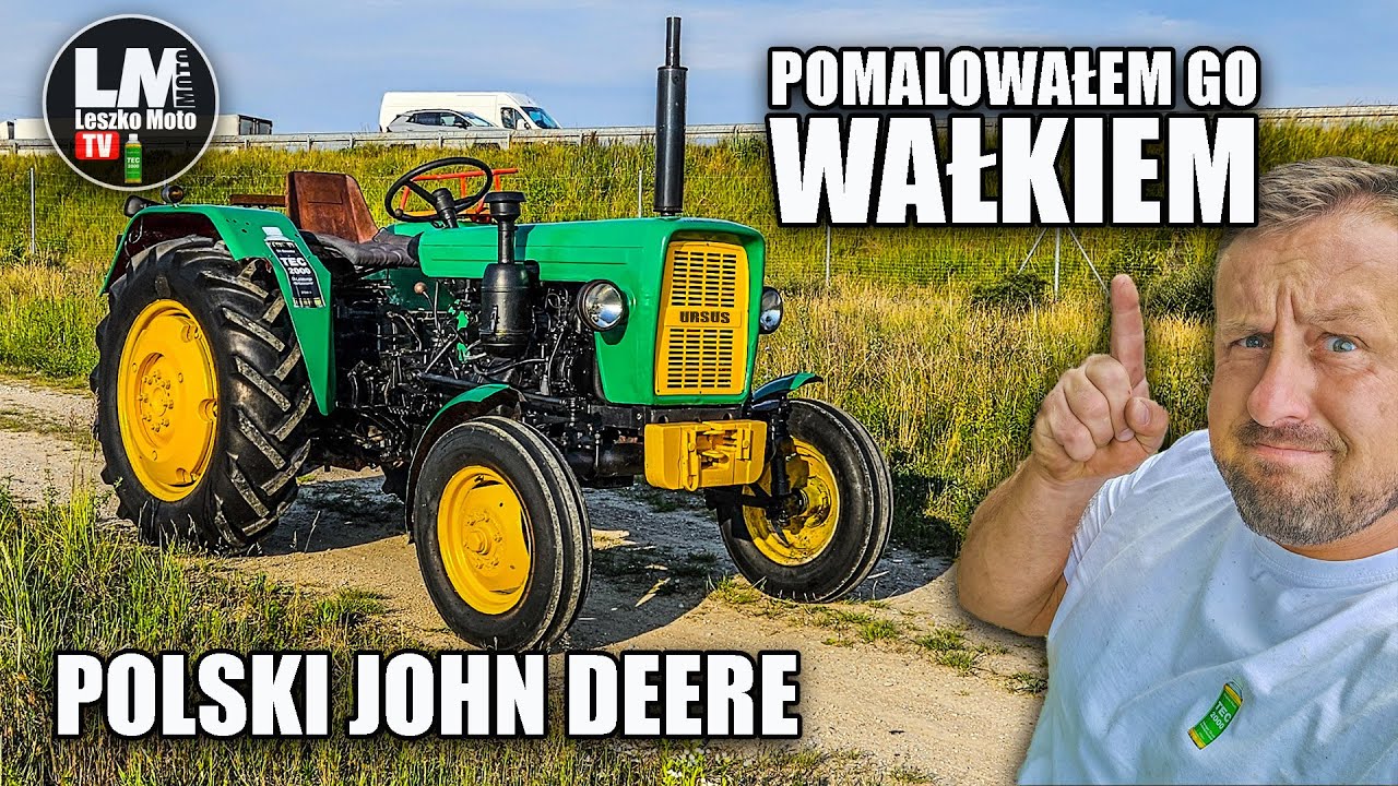 Remont ciągnika w 8h - koszt 500zł !! Pomalowałem go wałkiem !!