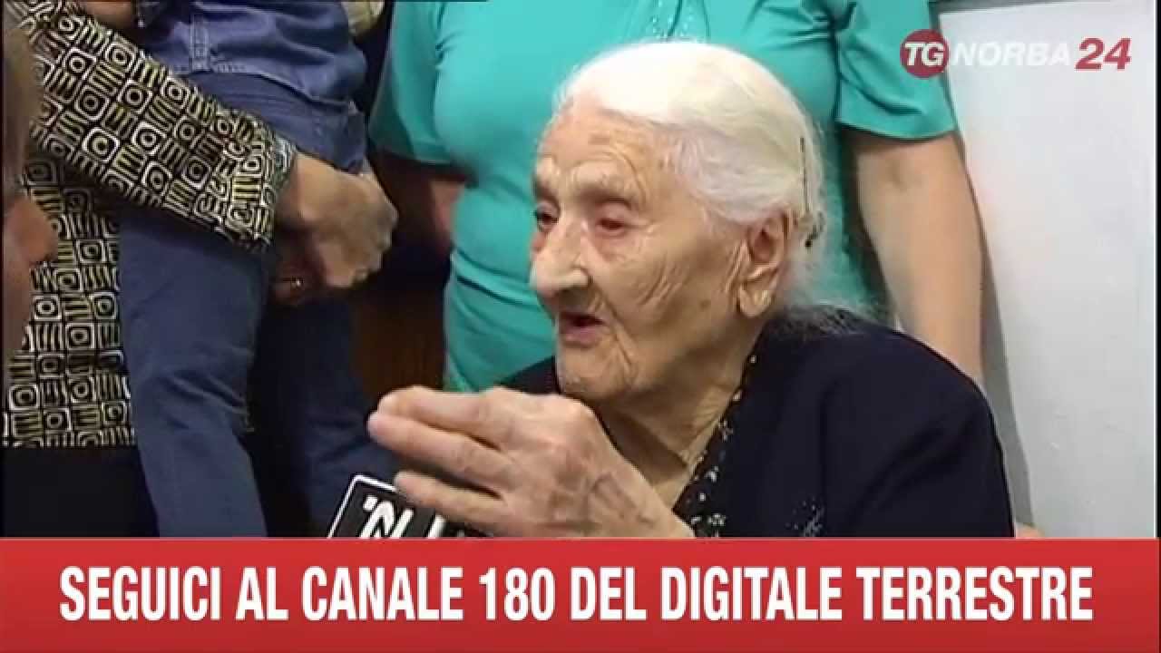 PALO DEL COLLE NONNINA CENTENARIA 103 ANNI ANNA VICHELETTO