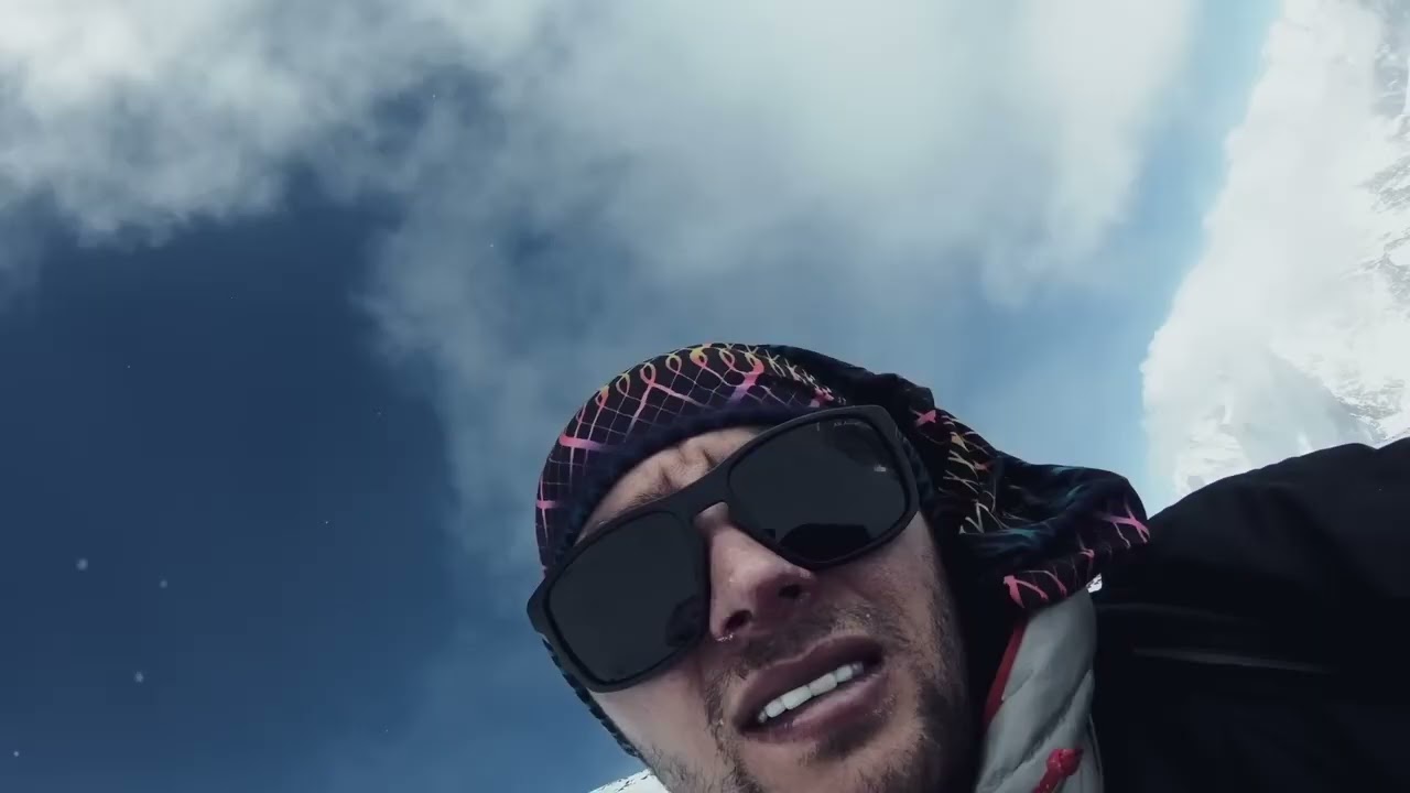 world's first ski descent of K2 with #andrzejki #Bargiel #skating #diving #sliding