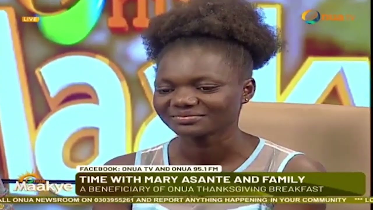 A soldier man and wife, who are the caretakers of Mary Asante, spoke about Mary and how they met her