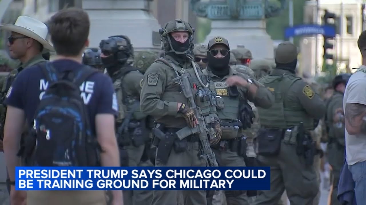 Trump says Chicago could become military training ground
