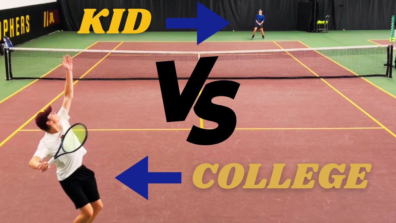 Can This Kid Beat A College Tennis Player? (Episode 1)