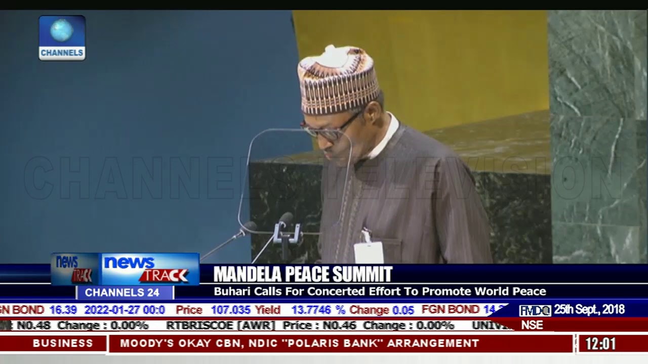 Mandela Peace Summit: Buhari Calls For Concerted Effort To Promote World Peace