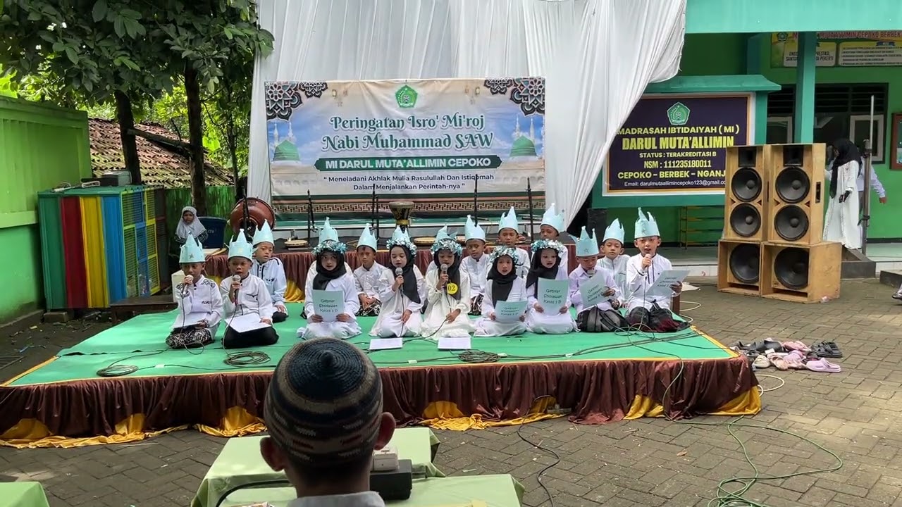 Penampilan Kelas 1B •Isra' mi'raj• #madrasah #guru #daily 
