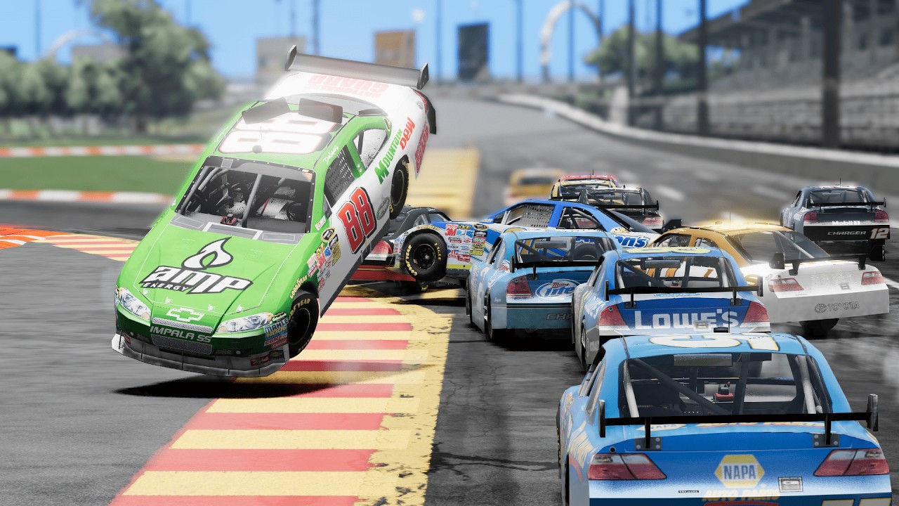 NASCAR Racing Crashes #44 - BeamNG Drive