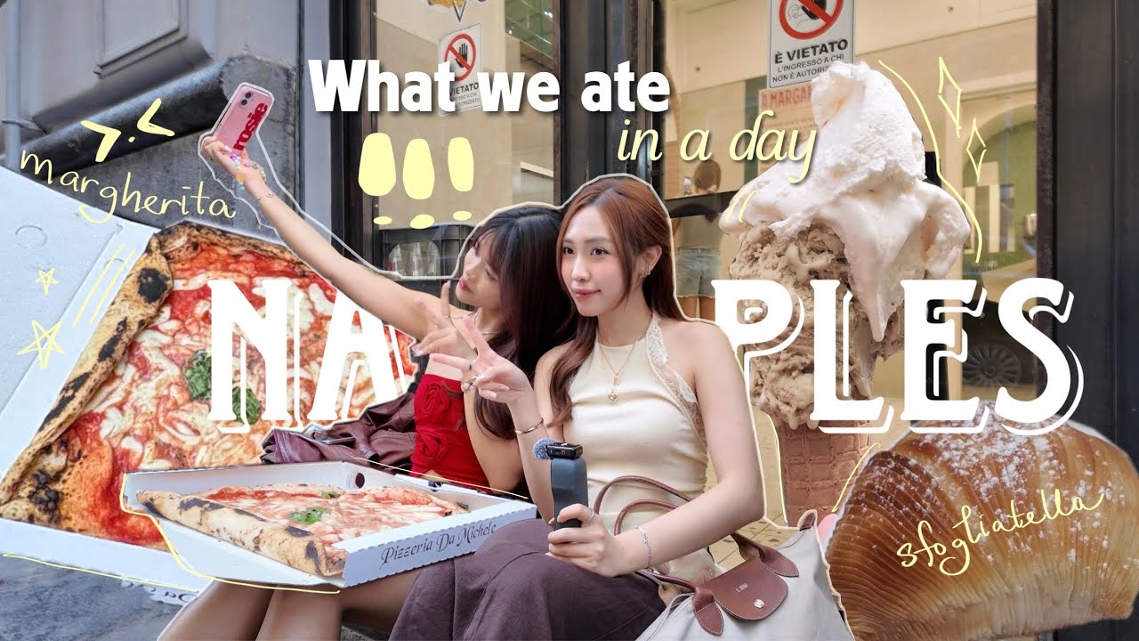 Linh Sim và 1 ngày chỉ ăn tại Napoli, Ý 🇮🇹🍝🍕