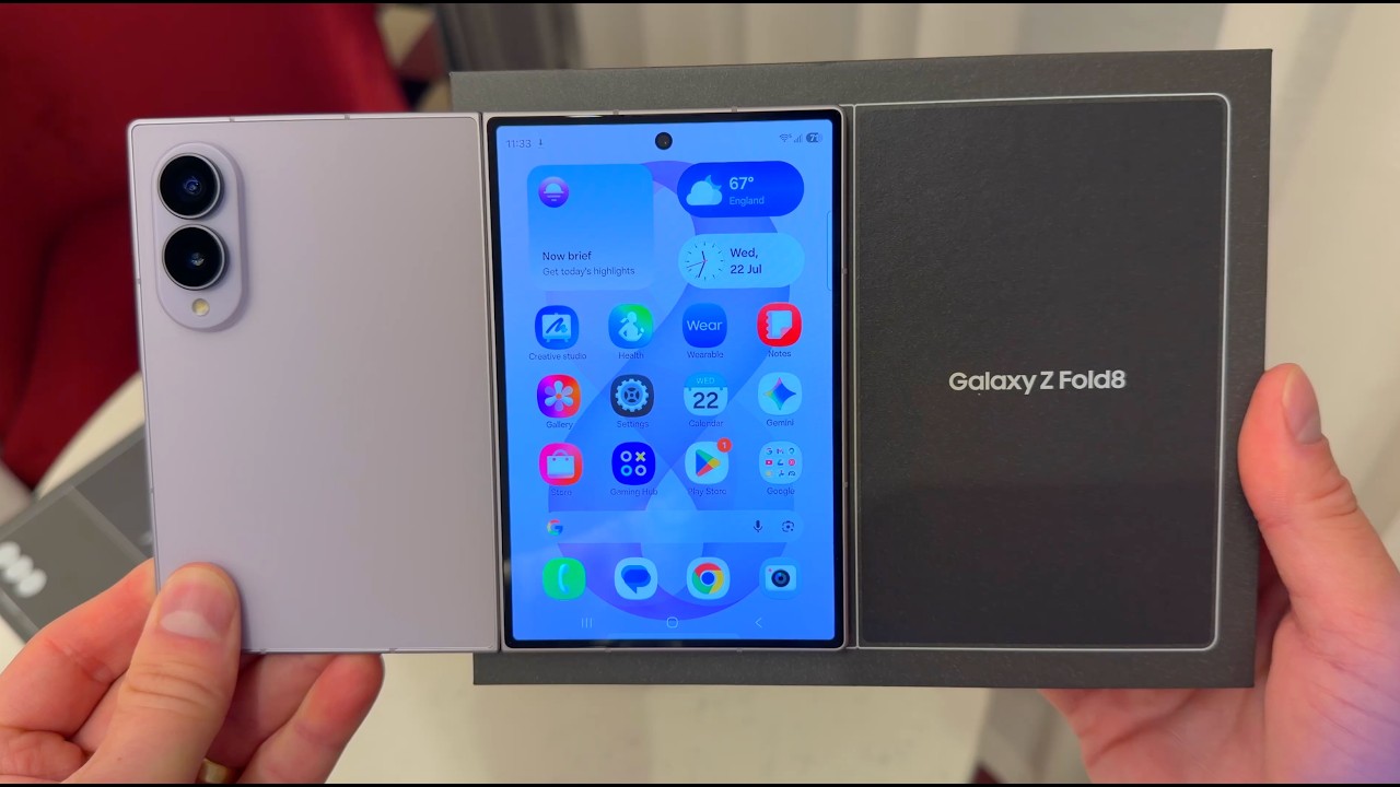 Samsung Galaxy Z Fold 8 Unboxing! A WIDE change!