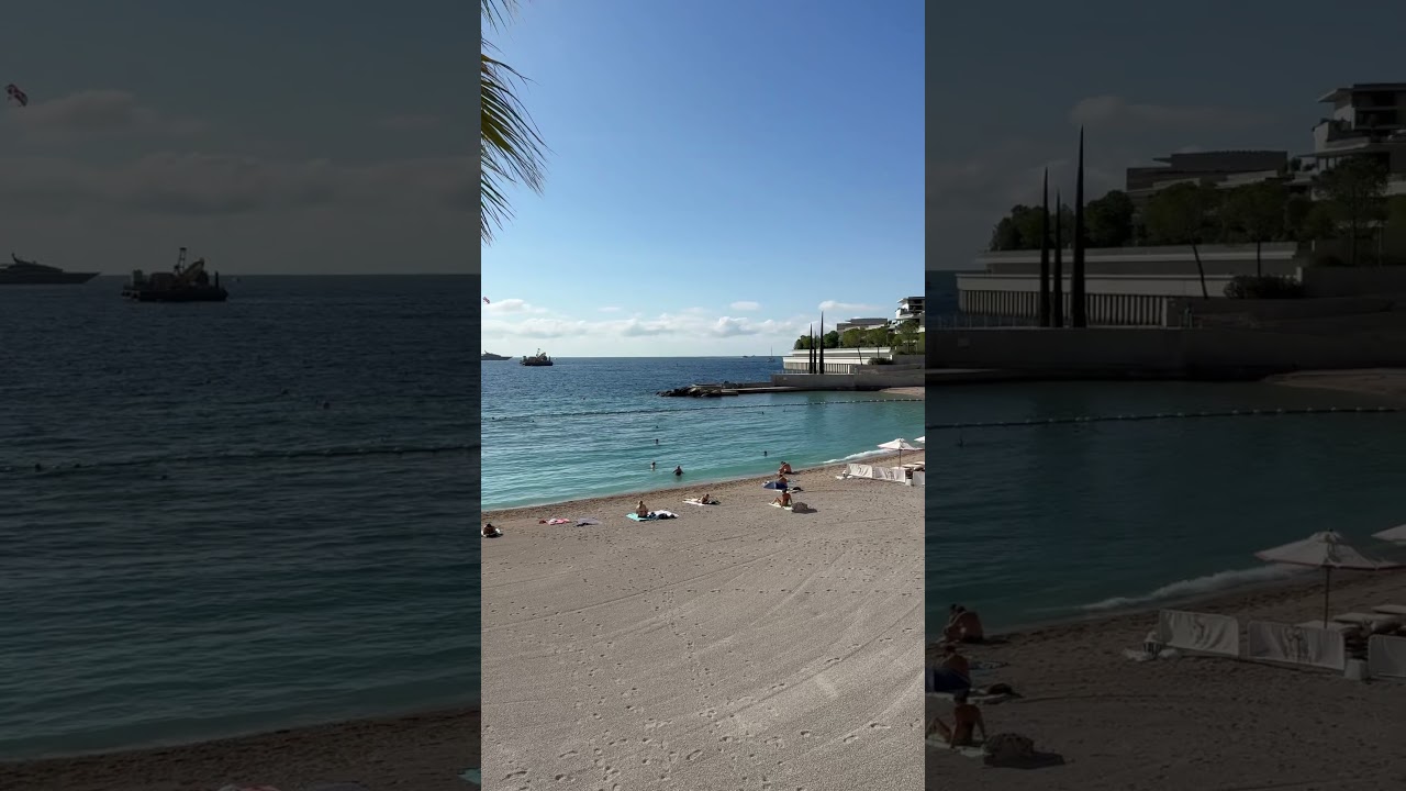 Monaco Beach Walk 2025 &bull; Larvotto Promenade & French Riviera Lifestyle