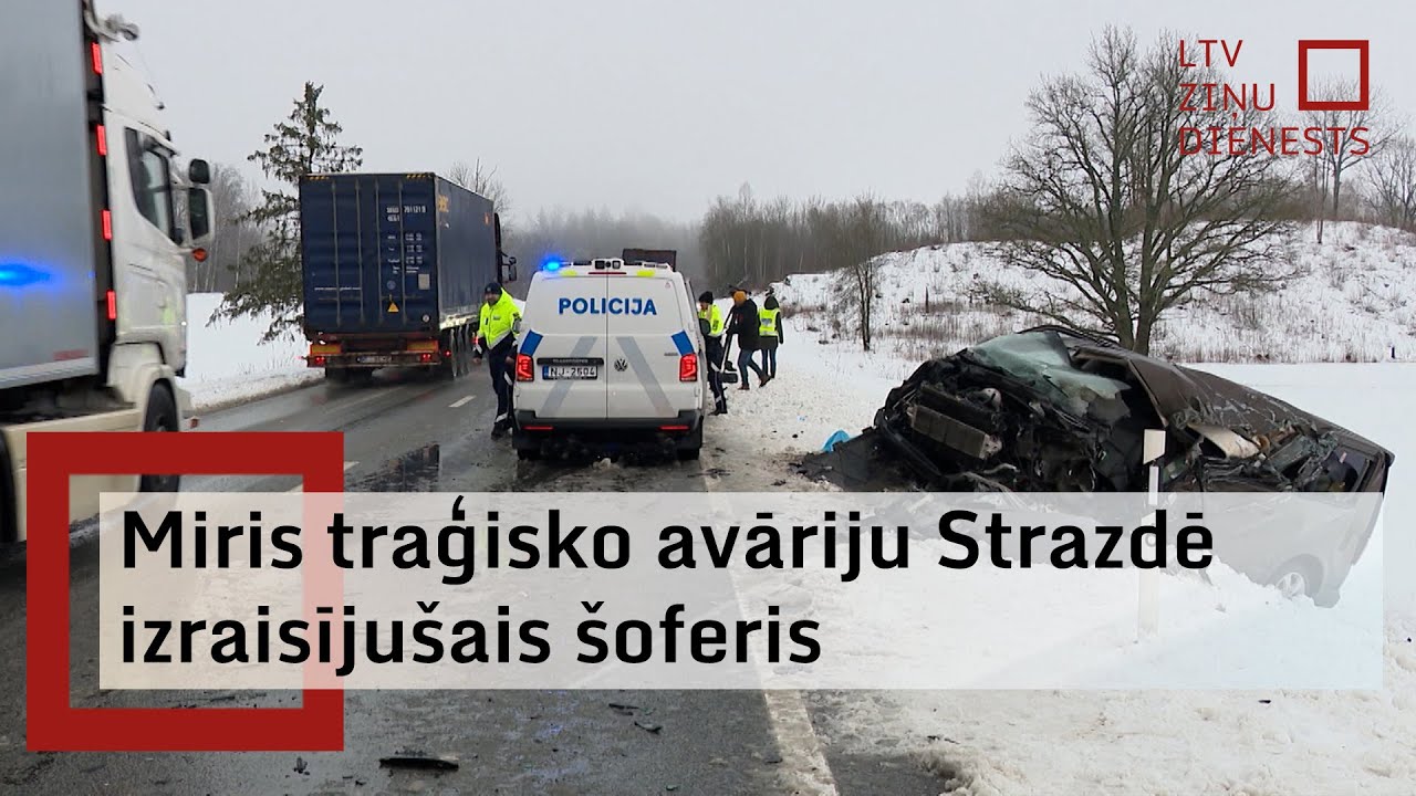 Slimnīcā miris šoferis, kurš izraisīja traģisko autoavāriju uz Ventspils šosejas pie Strazdes