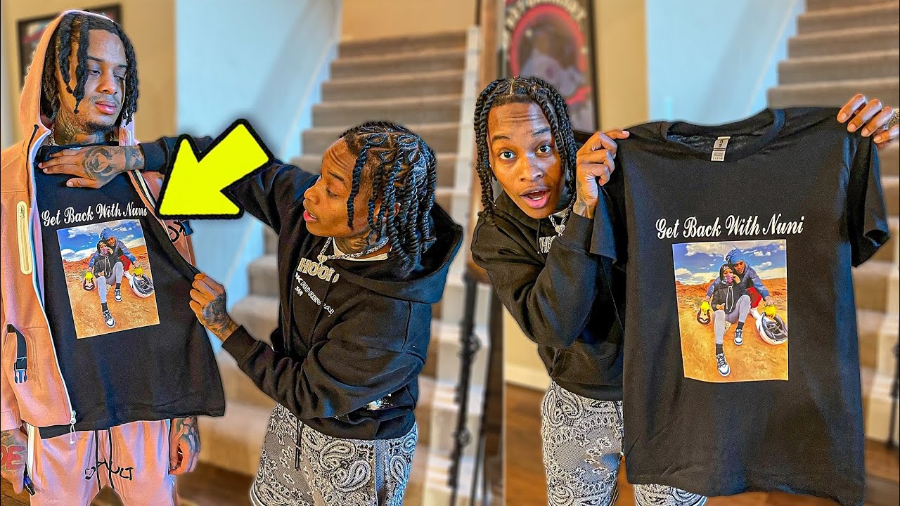 I Told Flo To Get Back With Nuni and Gifted Him a Shirt With Them On It..