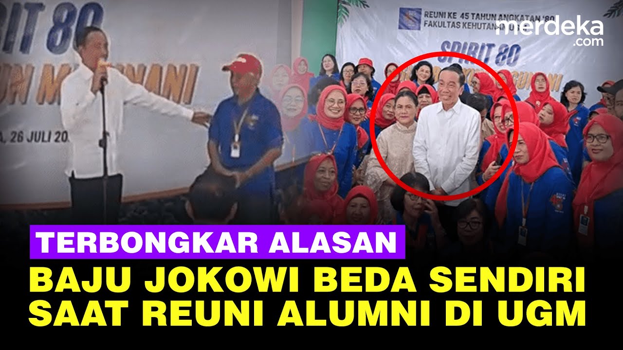 Viral Baju Jokowi Beda Sendiri saat Reuni di UGM, Ketua Alumni Bongkar Alasannya