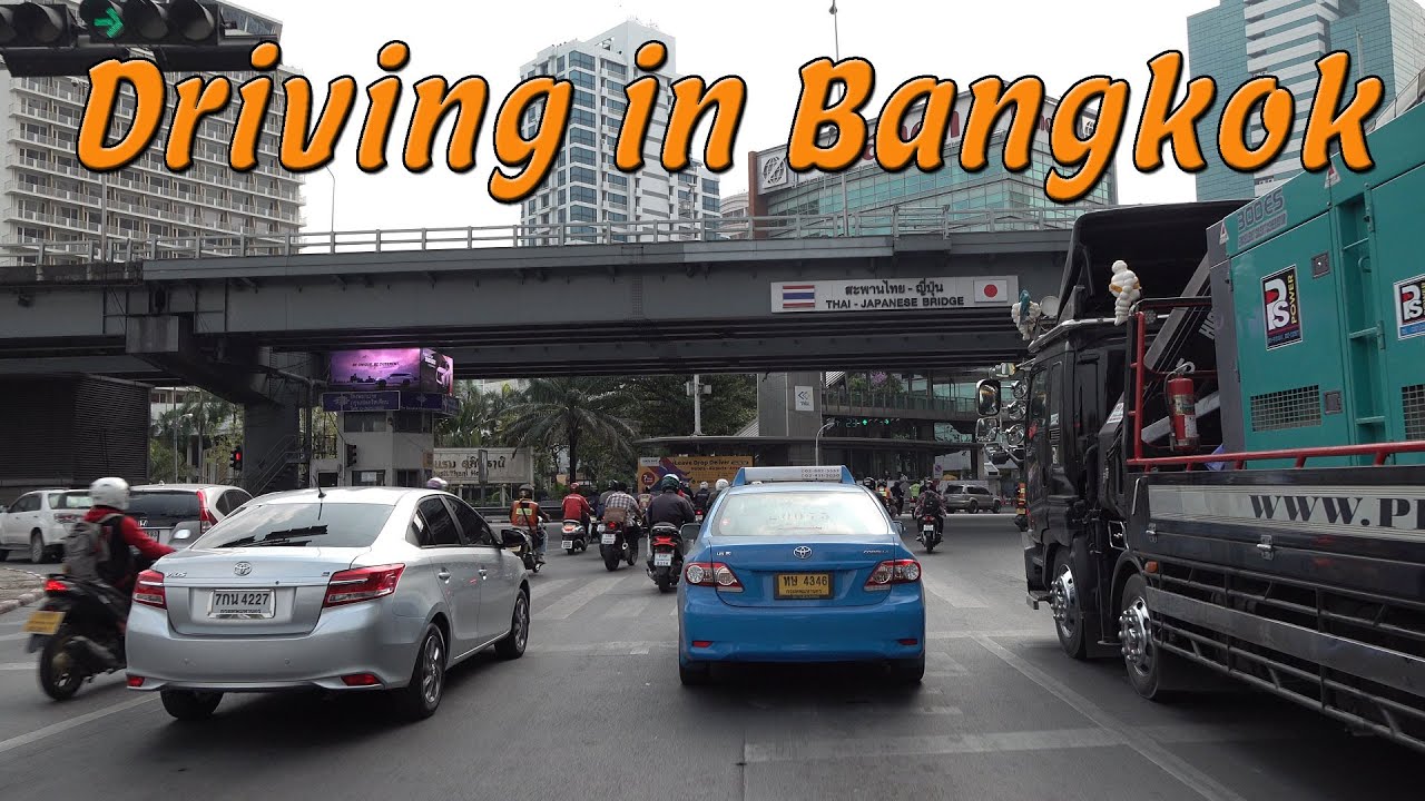 Driving in Bangkok Thailand 4k
