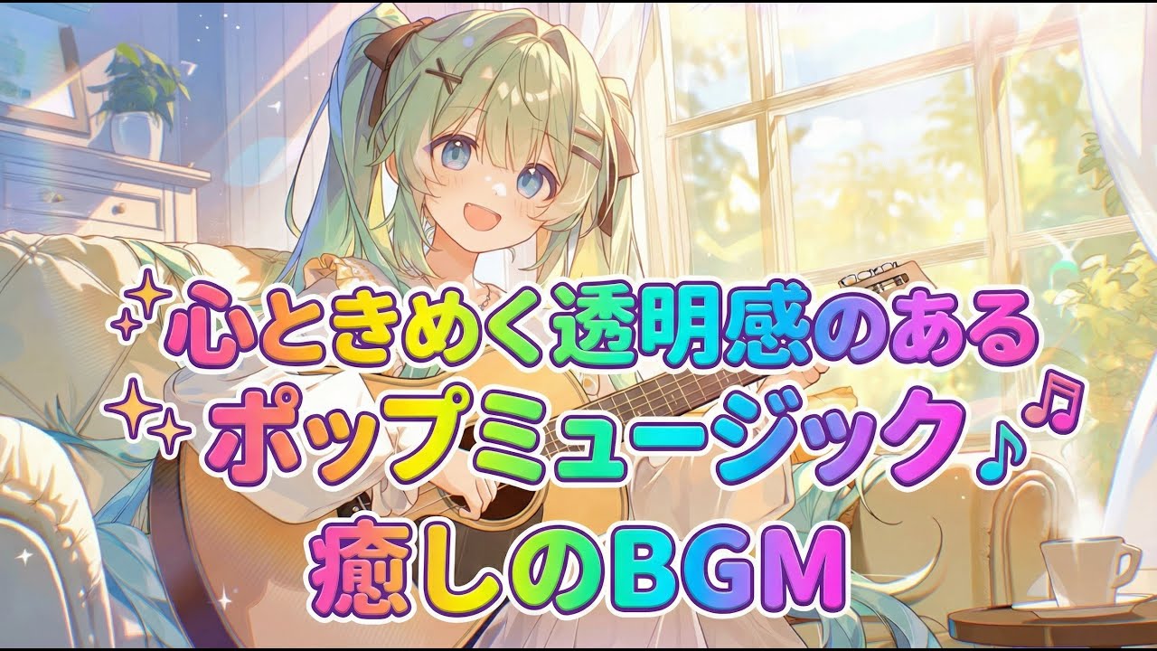 【洋楽】朝の光が窓から降り注ぐ時間に聴く｜心ときめく透明感のあるポップミュージック｜作業用BGM｜StudyBGM｜朝の身支度｜前向きになる！