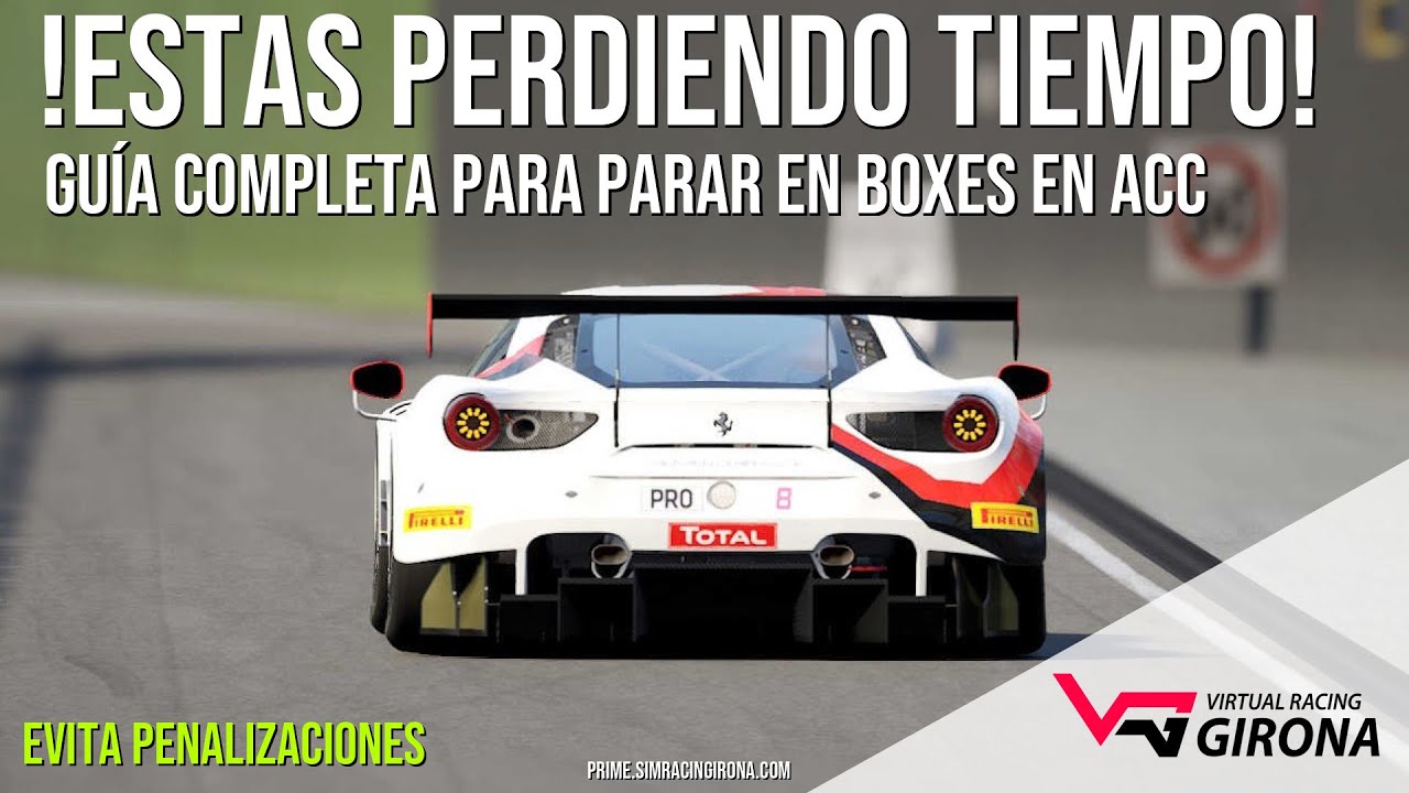 Cómo parar en boxes Assetto Corsa Competizione (ACC)