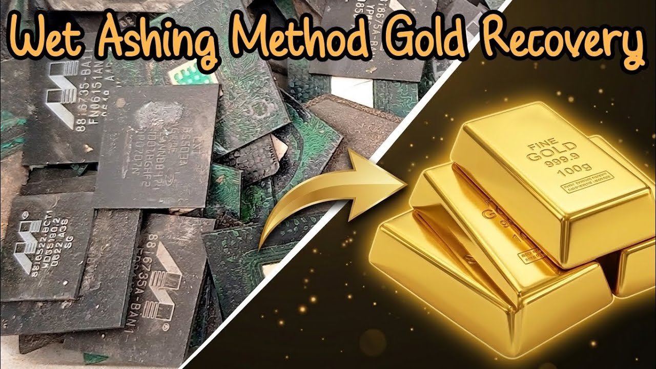 Извлечение золота из микросхем методом мокрого золения | Trinity Gold Recovery
